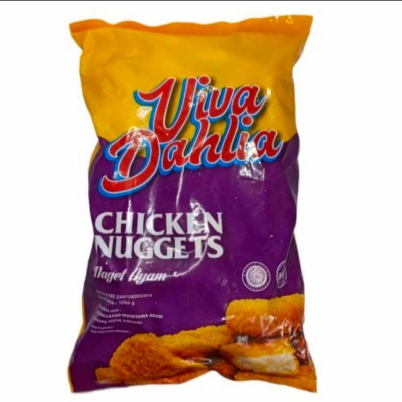 

naget Viva Dahlia 1 kg/naget ayam/nugget/chicken nugget/naget 1 kg/chicken nugget 1 kg/viva dahlia/viva dahlia 1 kg