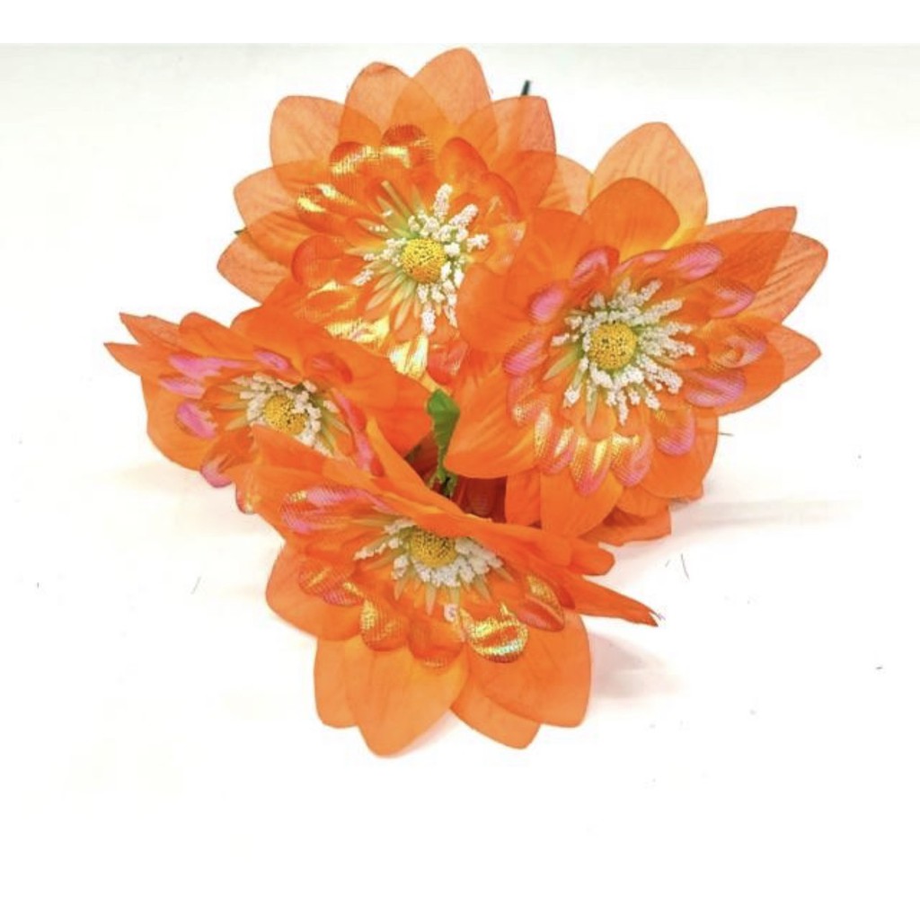 Bunga bintang artificial Bunga Artificial/Bunga Plastik/Bunga Dekorasi/Dekorasi Pernikahan/Pernikahan-Orange