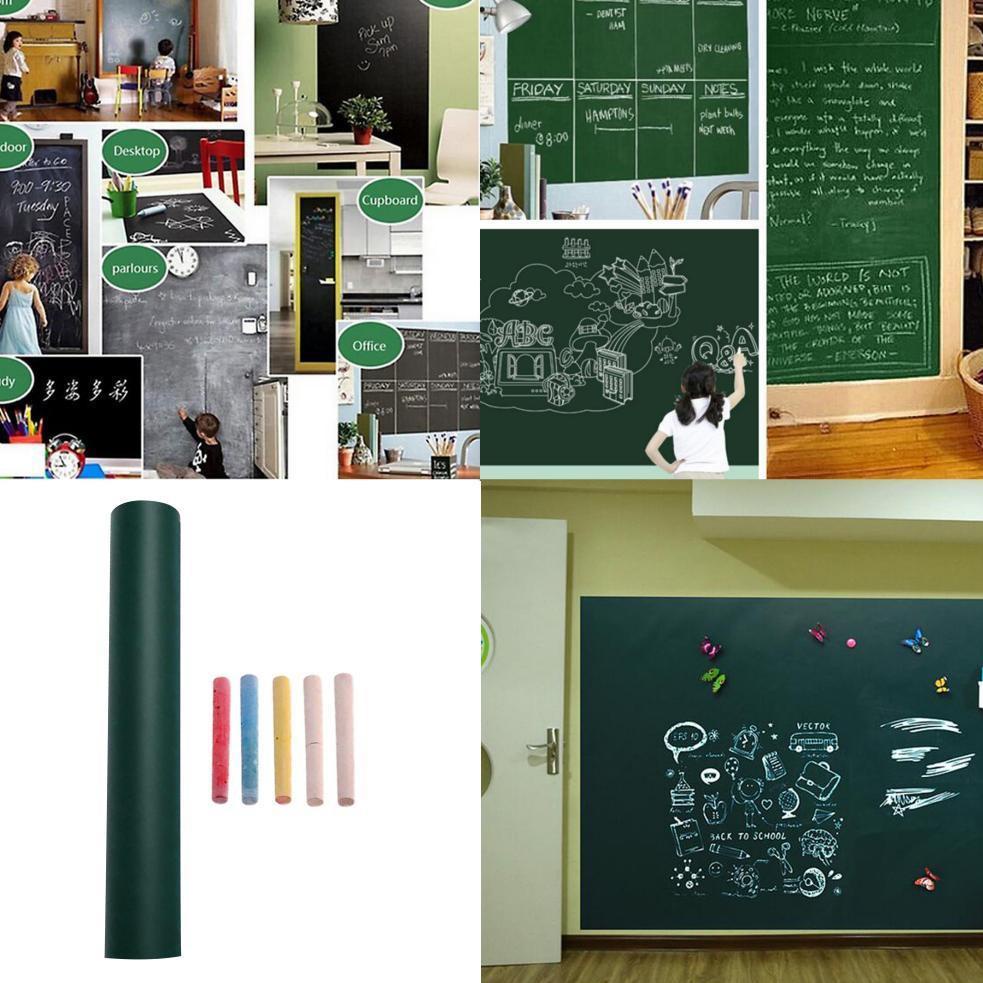 

[KODE PRODUK RHFGW91] Stiker Papan Tulis 60x200cm / Wallsticker Blackboard Whiteboard Yelo