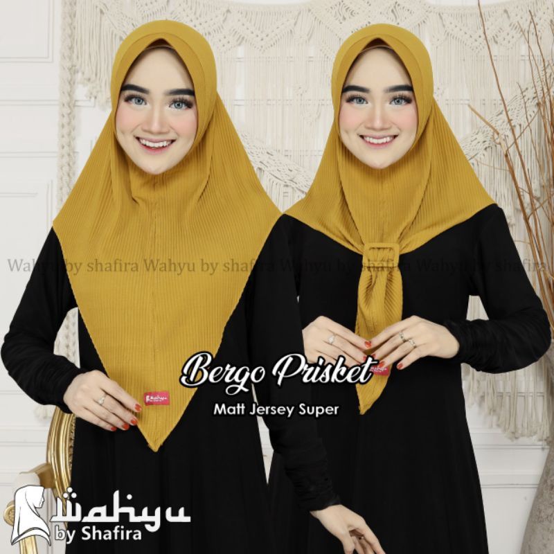 BERGO PLISKET PET/HIJAB INSTAN/ORI WAHYU BY SHAFIRA