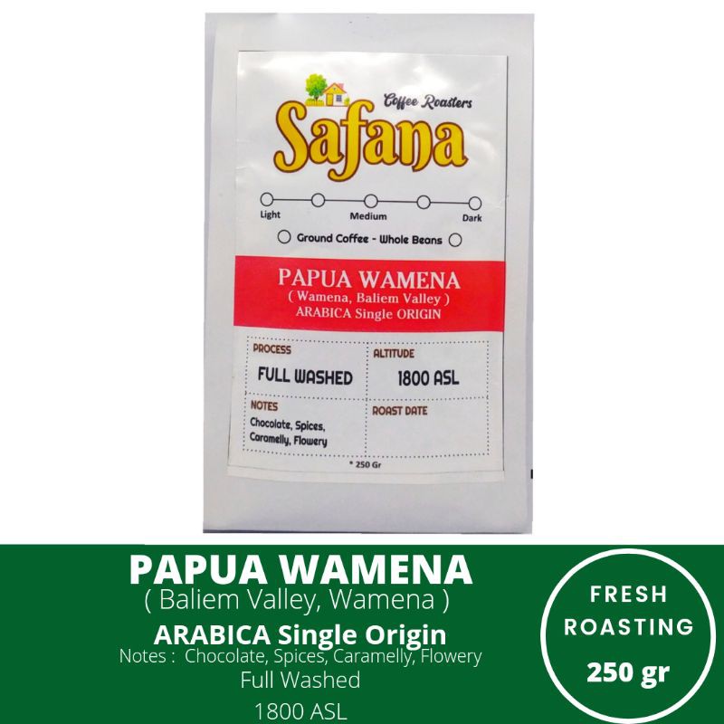 

Kopi Papua Wamena Arabica Single Origin Fresh Roasting Coffee 250gr