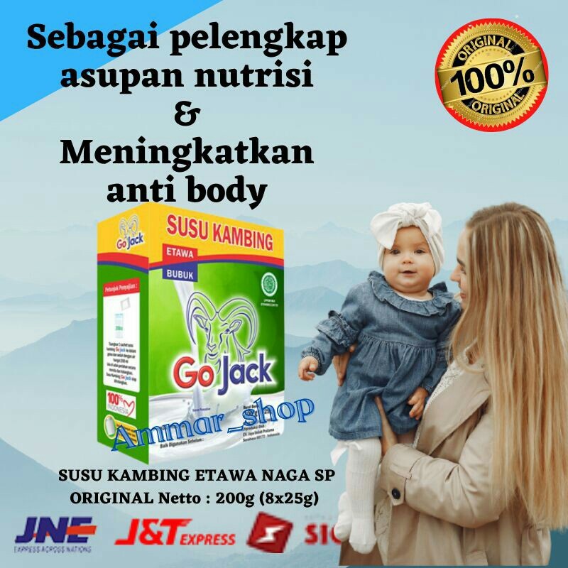 

Susu Kambing Etawa Go Jack 200g Asli Segar Sehat Untuk Anti body Kekebalan Tubuh Anak Nutrisi imun Otak murah