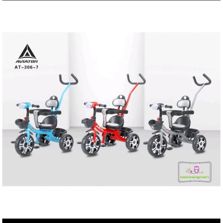 Sepeda Anak Roda 3 Tiga Tricycle PMB IORA TC 06 / GYRO GY 101  Aviator AT 306-7 Dorongan