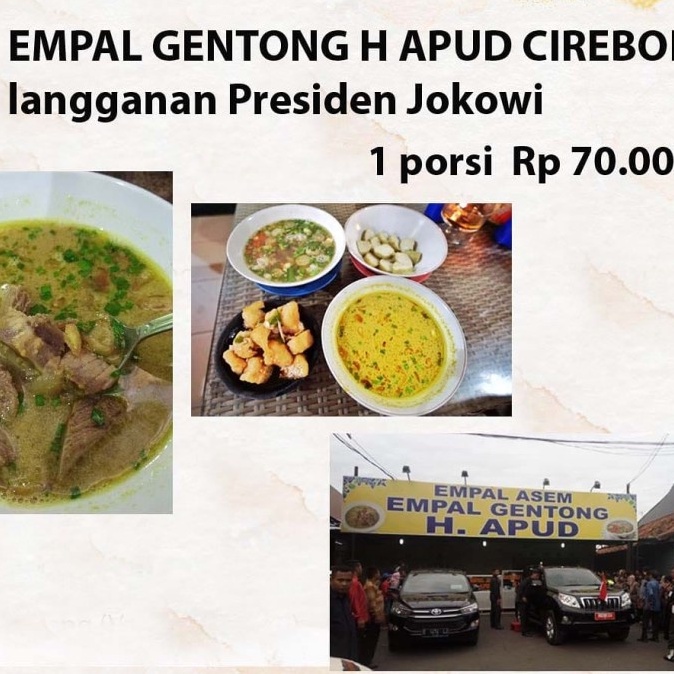 

empal gentong haji Apud cirebon