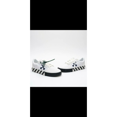 sepatu off white low vulcanized sneaker white navy
