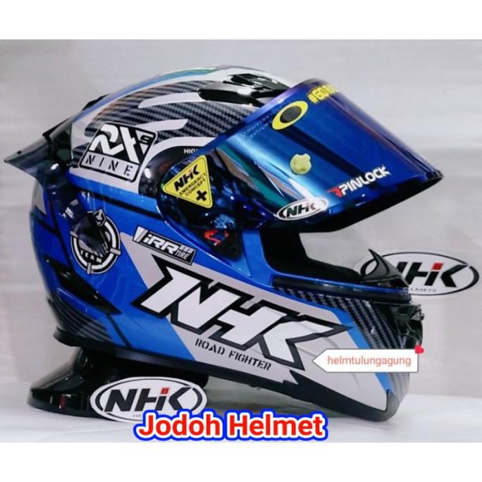 NHK HELM RX9 MOTIF RACER X BLUE SILVER BLUE PAKET GANTENG