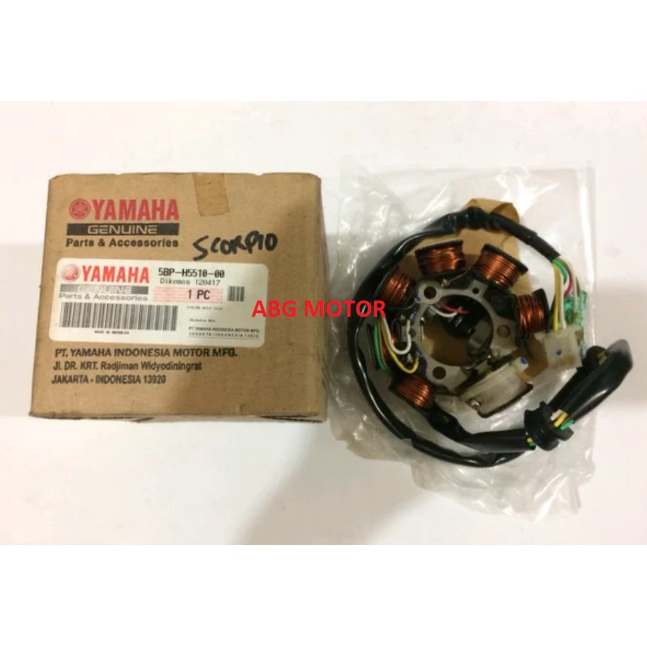 SPUL SPOL KOMPLIT STATOR ASSY YAMAHA SCORPIO ORIGINAL