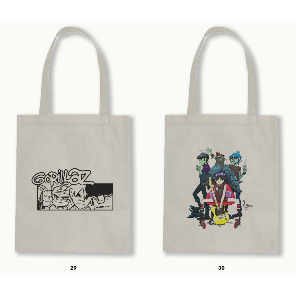 TOTE BAG BLACU - GORILLAZ .02