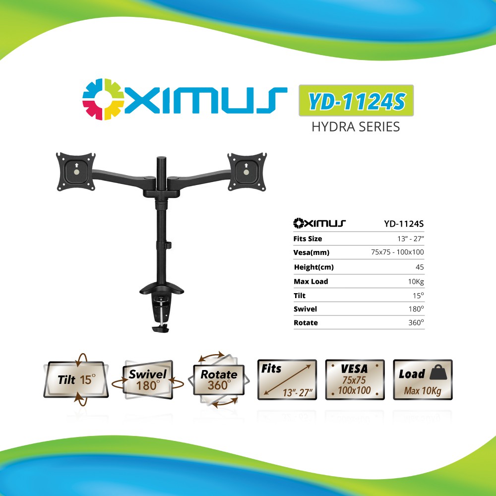 BRACKET LCD LED TV 13&quot; - 27&quot; OXIMUS HYDRA-YD1124S