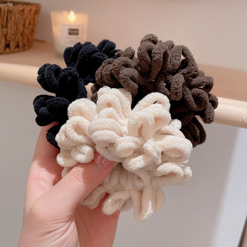 [COD] Ikat Rambut Scrunchie Model Ubur Ubur Lucu Cute Import Ala Korea Ikat Rambut Gelang Warna Eartone Elegan