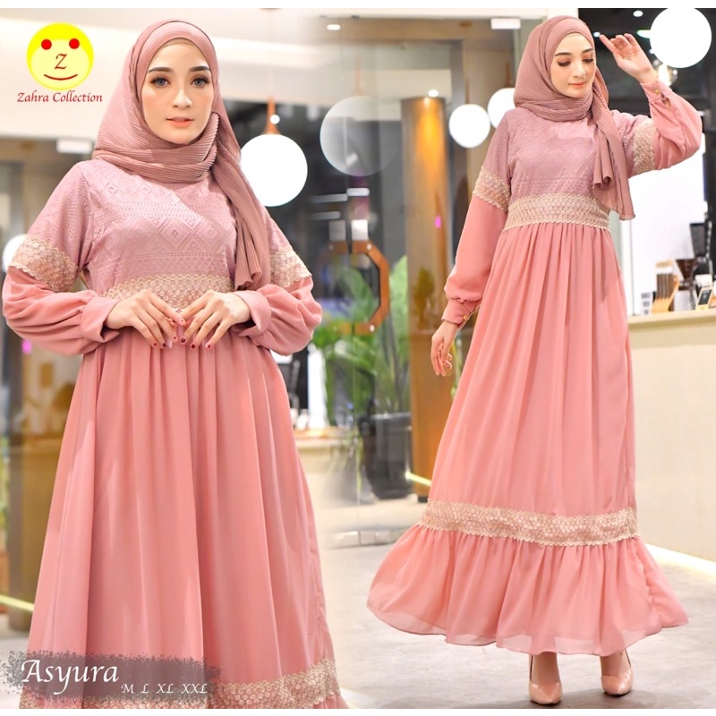 Gamis velvet babydoll seri warna lilac pink lavender hijau mint