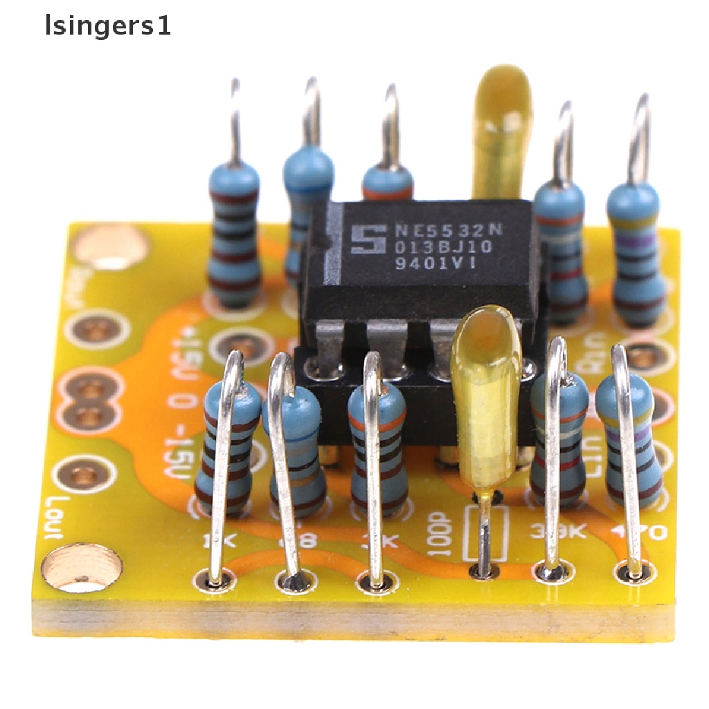 (lsingers1) Papan PCB Preamp DC Dual OPA2604 AD826 Untuk NE5532 OPA2134 OPA2604