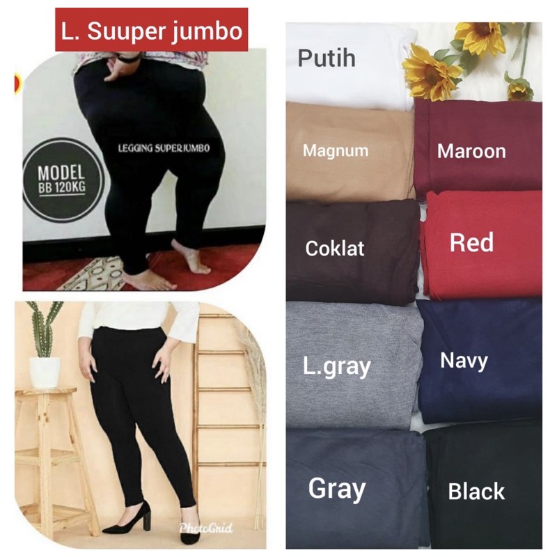 Legging Jumbo Legging Superjumbo legging Warna Jumbo