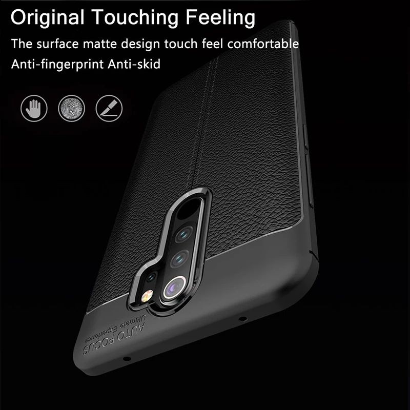 Softcase Xiaomi Redmi Note 8 Pro - Case Leather Redmi Note 8Pro Casing Silicon Autofocus TPU Slim