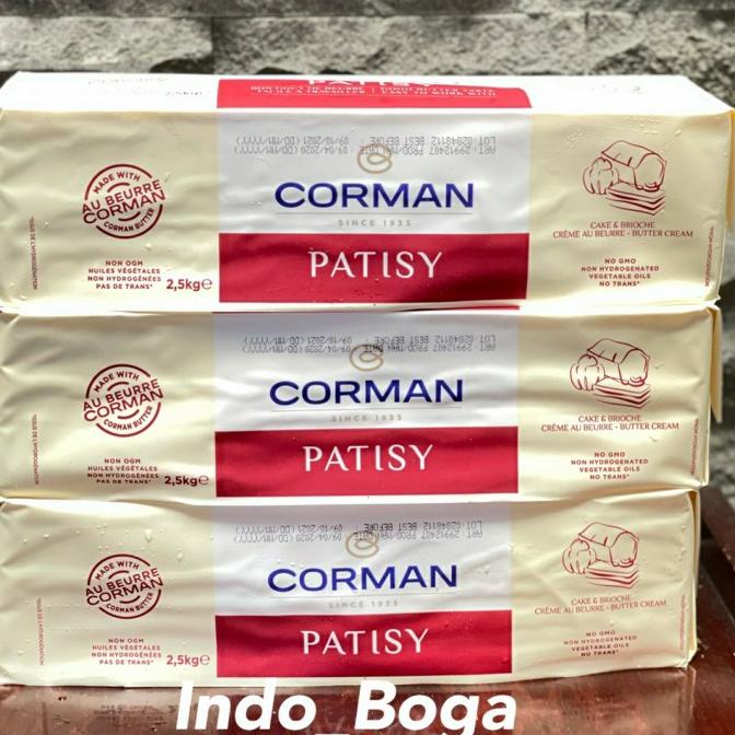 READY COD corman patisy butter block unsalted butter 2,5 kg