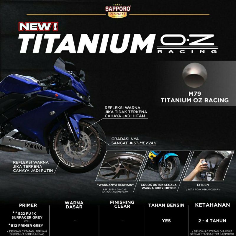 SAPPORO M79 TITANIUM OZ RACING