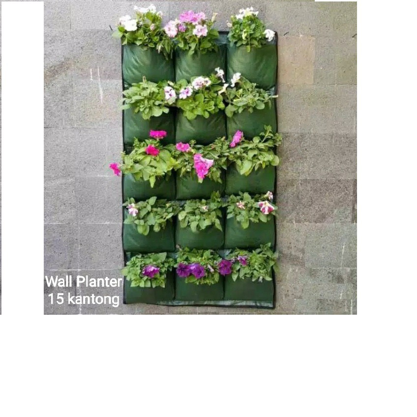 Pot Kantong Tanaman Dinding Wall Planter Bag