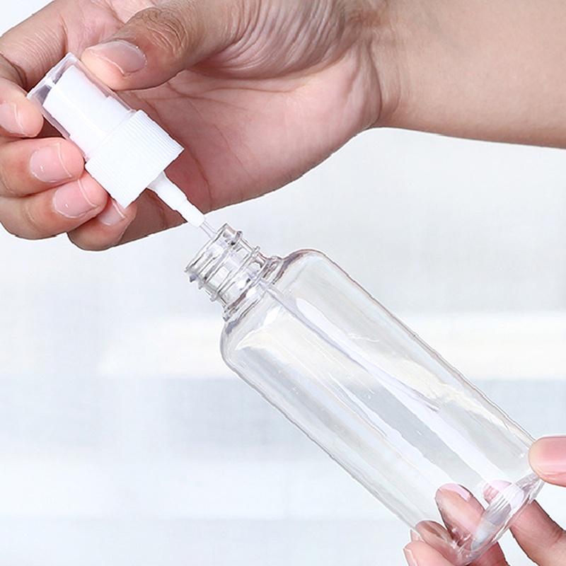 Botol Kosmetik Kosong Model Semprot Transparan Ukuran 30 / 50 / 100ml Untuk Travel