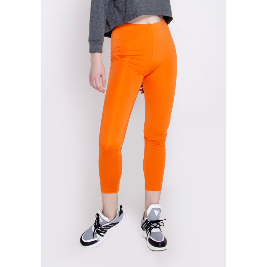  Colorbox  Printed Legging I Lgkfth119D054 Orange Shopee 