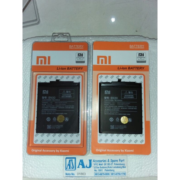 Batre Batrei Baterai Xiaomi Redmi 4A / BN30  Ori 99%