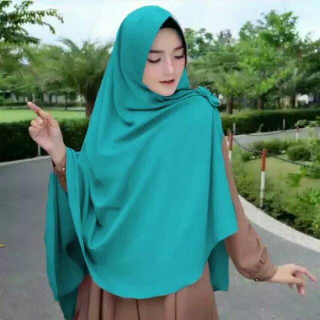 Jilbab hijab khimar belah pita