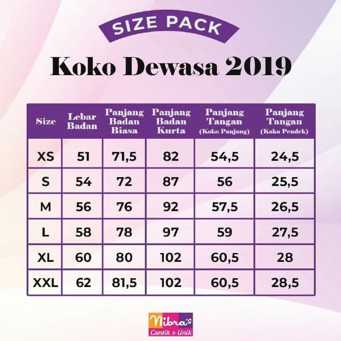 Koko Dewasa Nibras Nsk 61 - Hitam, Xs