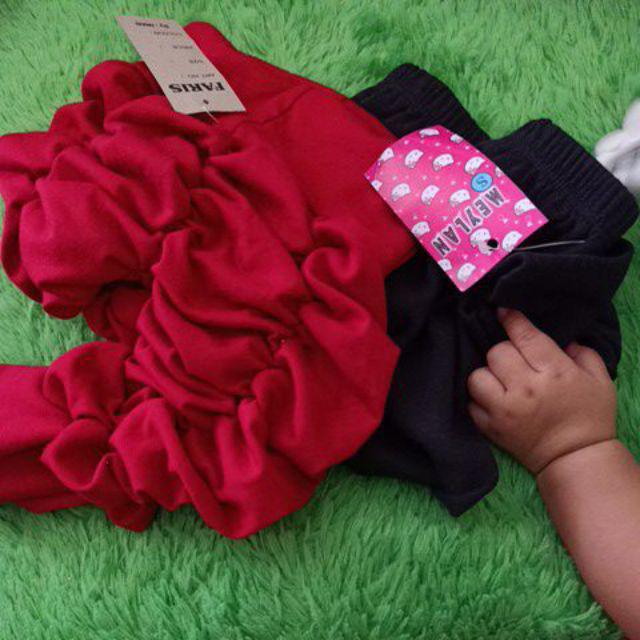  Legging  Kerut Polos uk 3 12 bulan Celana  Bayi  Anak 