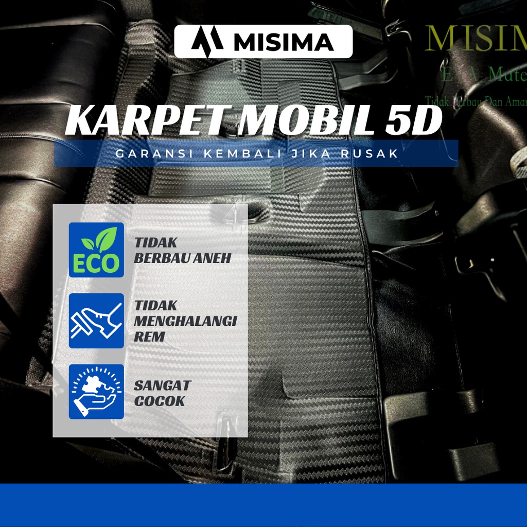 Karpet Mobil / Car Mats 5D CRV Motif Carbon Premium