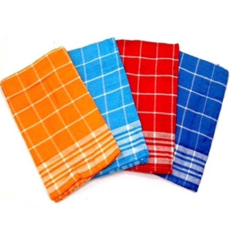 DK ECER Serbet Dapur Murah Lap Dapur Lap Pring Lap Tangan PUTIH WARNA