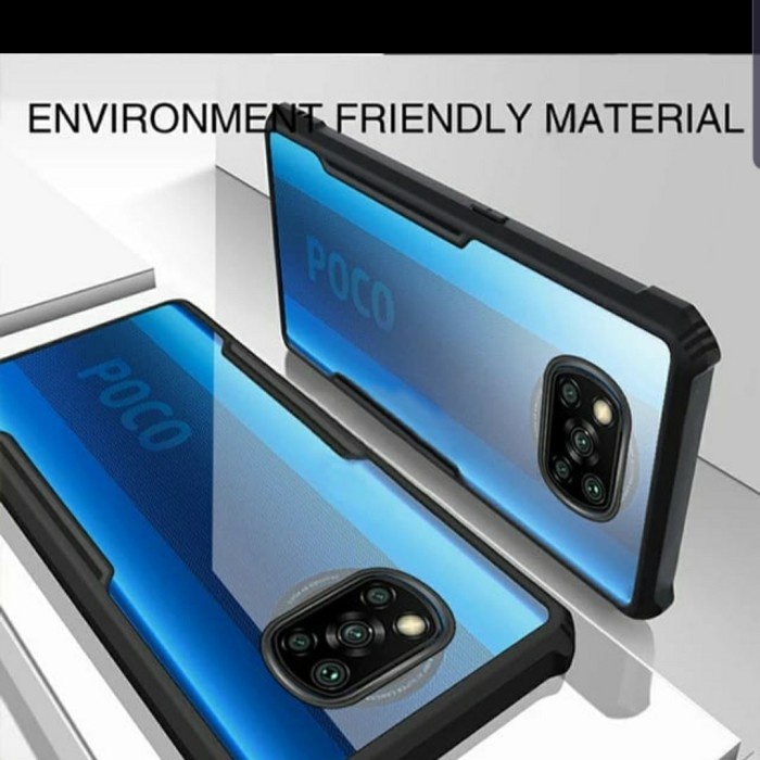 Case Poco X3 X3 Pro X3 NFC Shockproof Armor Transparan - Hardcase Poco X3 Pro