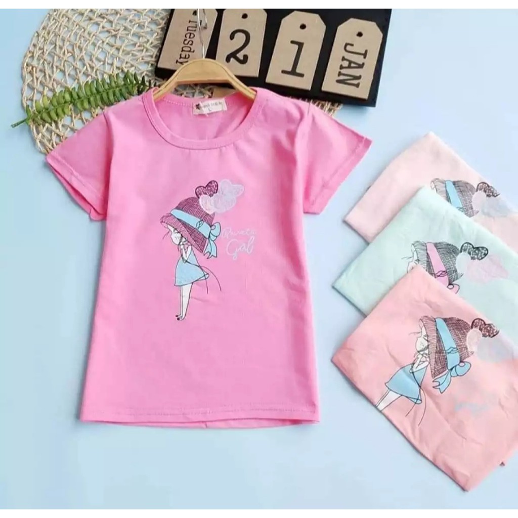 KAOS BAYI USIA 6 BULAN - 5 TAHUN | BAJU ANAK PEREMPUAN IMPORT | KAOS ANAK PREMIUM