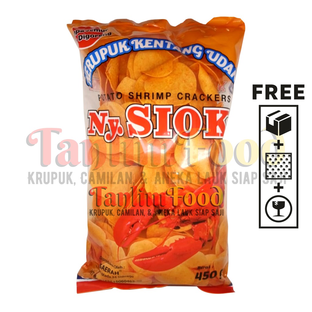 Kerupuk / Krupuk Kentang Udang Ny. Siok 450gr - TanlimFood