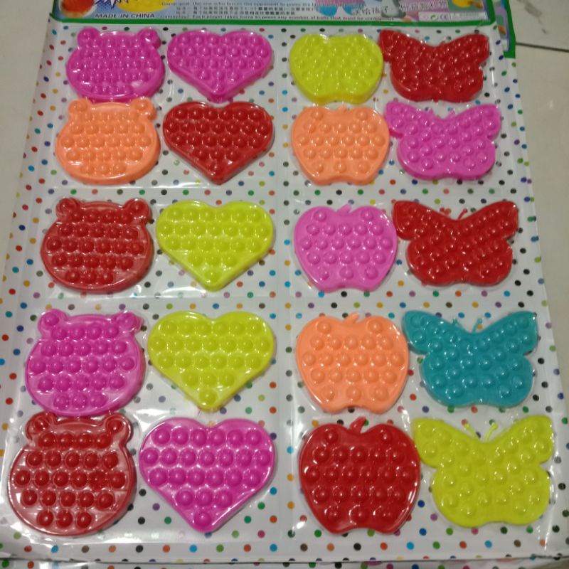 pop it lembaran isi 20/pop it mini isi 20pcs