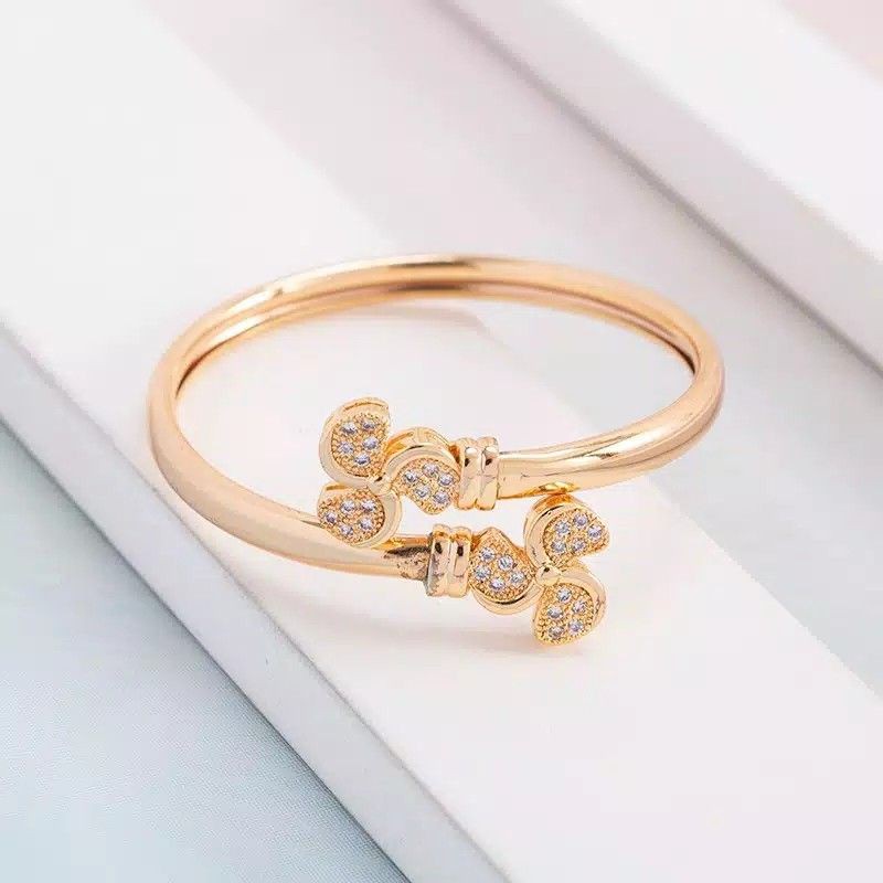 Gelang anak-anak bermotif bunga gold