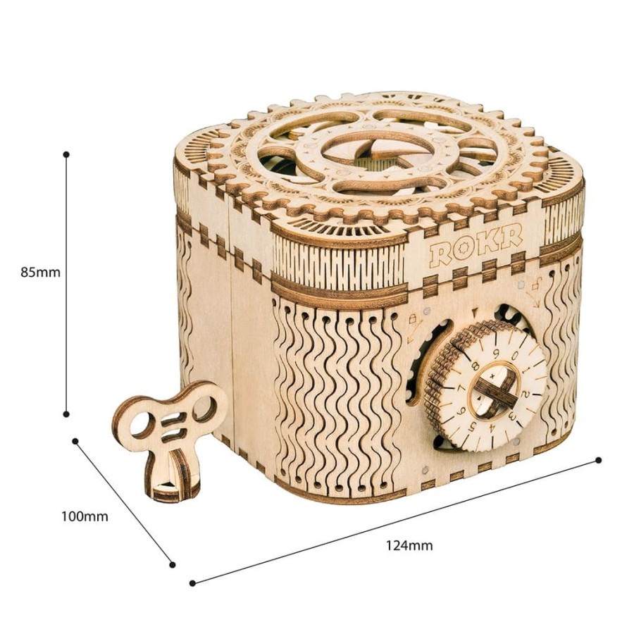 ROLIFE Robotime 3D Wooden Puzzle Model Building kits Treasure Box - LK502 Hobby And Toy Collection