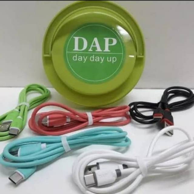 kabel data charger DAP DYT100 tipe c 100cm fast charger 2,4A mantap