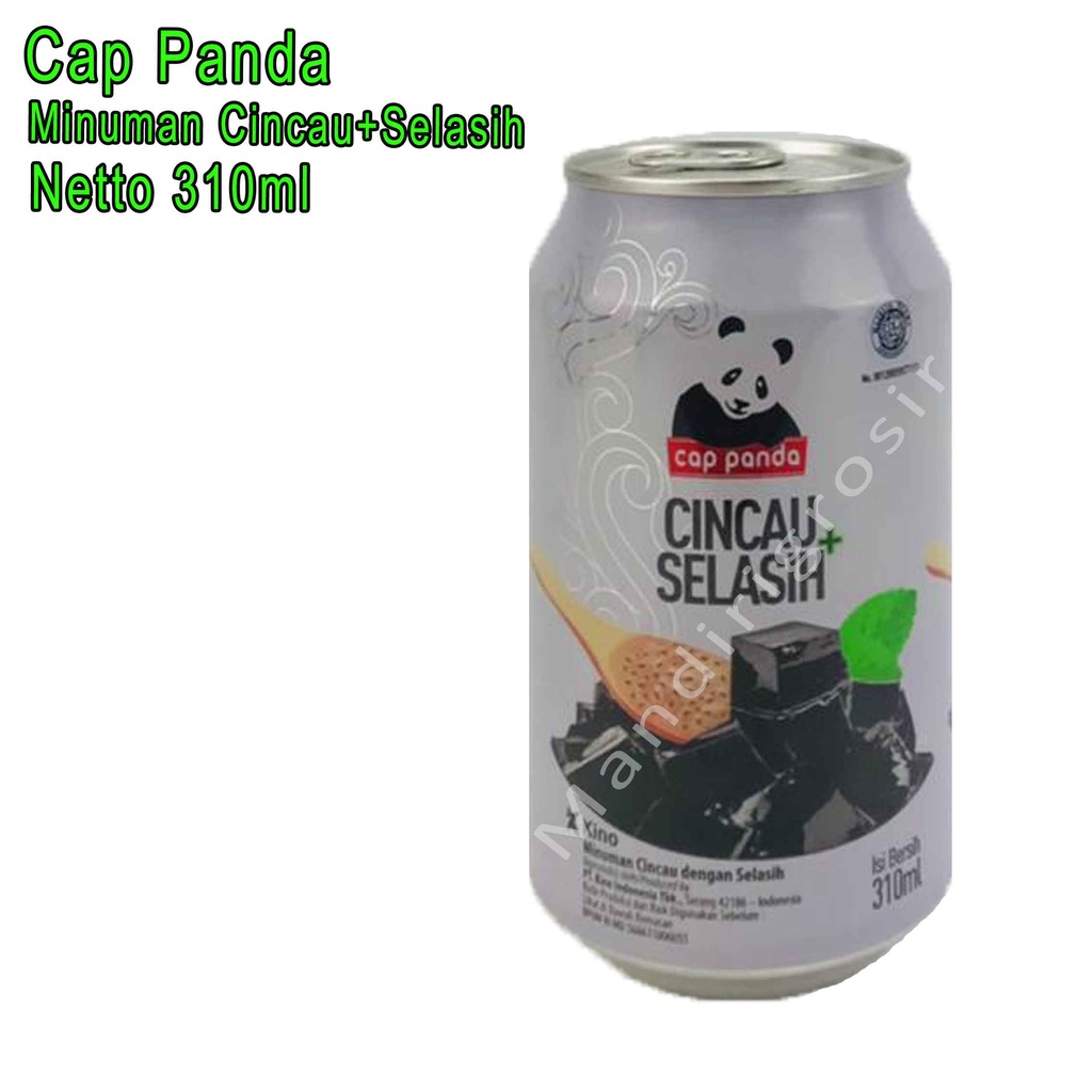 Minuman Cincau + Selasih * Cap Panda * Grass Jelly+Basil Seed * 310ml