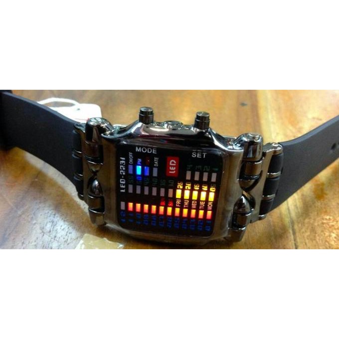 Jam Tangan Led Sirine Shark Tvg Original