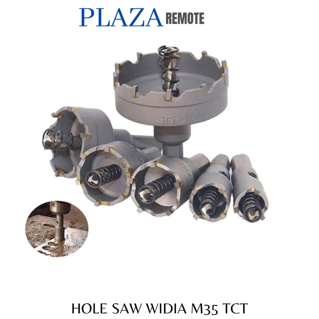 MATA BOR HOLE SAW TCT KARBIT M35 BESI  METAL CARBIDE WIDIA 28 mm 32 mm 35 mm 38 mm 40 mm 42 mm 45 mm 48 mm 50 mm 53 mm 55 mm 60 mm 65 mm 80 mm 85 mm