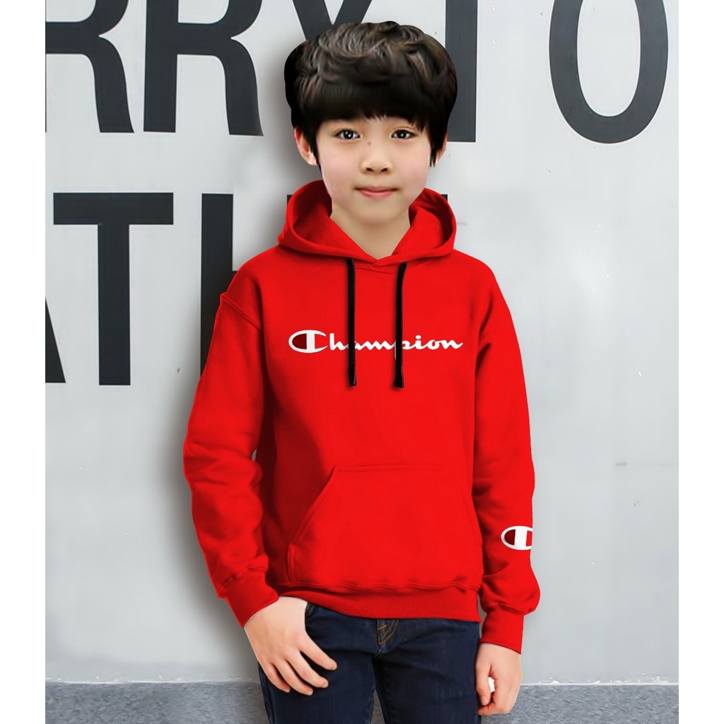 Hoodie Anak CHAMPION Anak Gaming Bahan Fleece Tebal /Jaket Anak Laki Laki/Jaket Anak Terbaru/4-11 TAHUN(FLAVA_STORE)