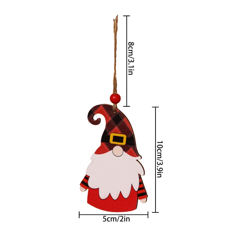 8pcs Miniatur Boneka Santa Gnomes Model Gantung Untuk Dekorasi Pohon Natal