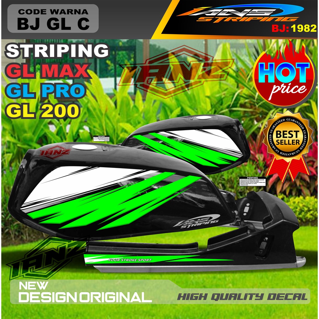 VARIASI STRIPING BODY LIST GL MAX GL PRO GL 100 NEW DESAIN / STIKER GL VARIASI TERBARU / STRIPING GL TERMURAH / COSTUM STRIPING GL TERMURAH