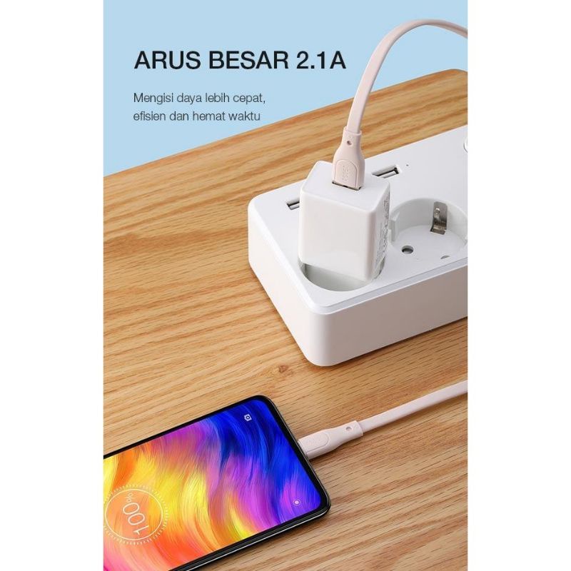 KABEL DATA FAST CHARGING ROBOT RGC100 FOR TYPE C USB DATA KABEL - PER PCS - PELANGI ACCESORIES 88