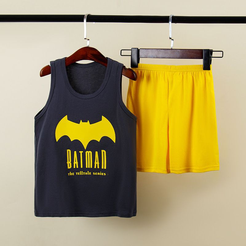 SETELAN BAJU ANAK LAKI LAKI CASUAL BATMAN IMPORT