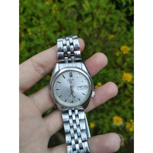 Jual jam tangan arloji automatic seiko 5 7s26 bekas akurat mulus