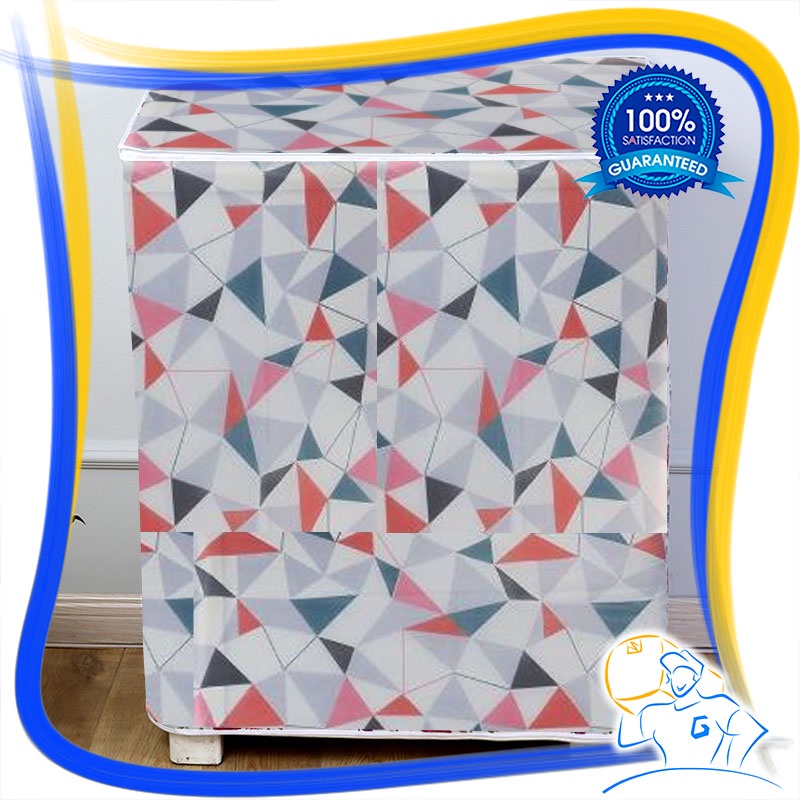 Sarung Cover Mesin Cuci 2 Tabung Top Bahan PEVA Premium Tebal Penutup Furnitur Cover Pelindung Mesin Cuci