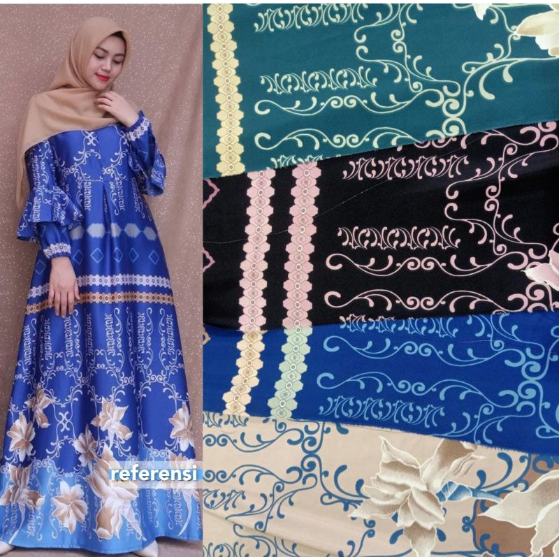 Kain Gamis Maxmara Lux Motif Fajero harga setengah meter