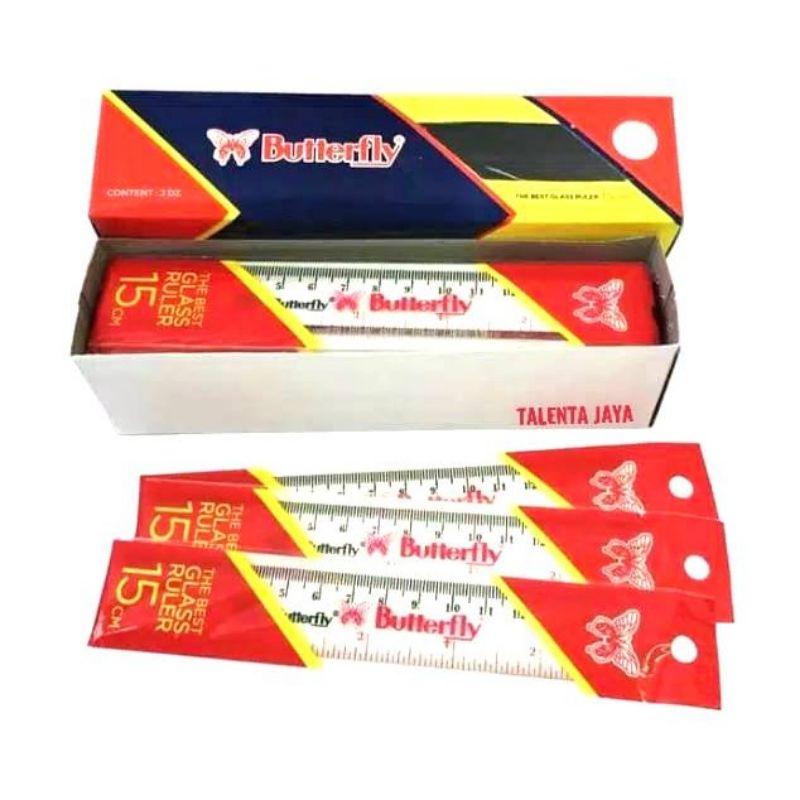 

Penggaris butterfly 15 cm