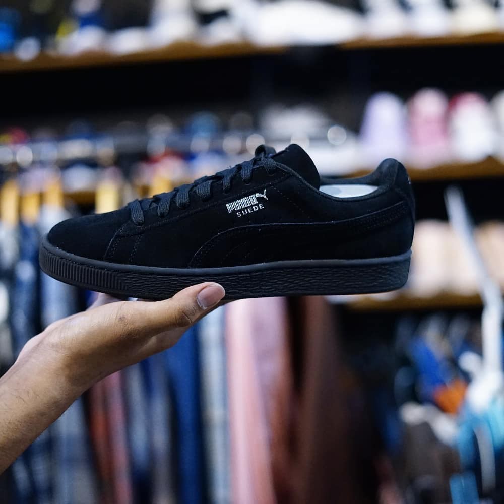 puma suede black shadow