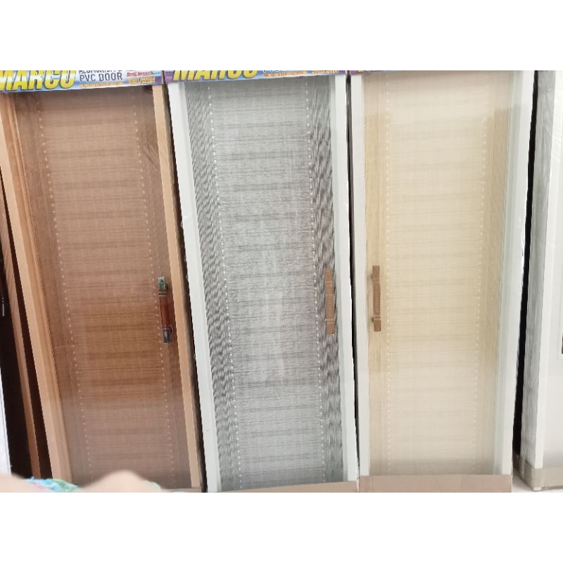 pintu kamar mandi bahan PVC polos handel